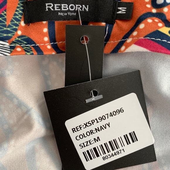 Navy & Pink Abstract Button Up Maxi Dress - Picture 5 of 5